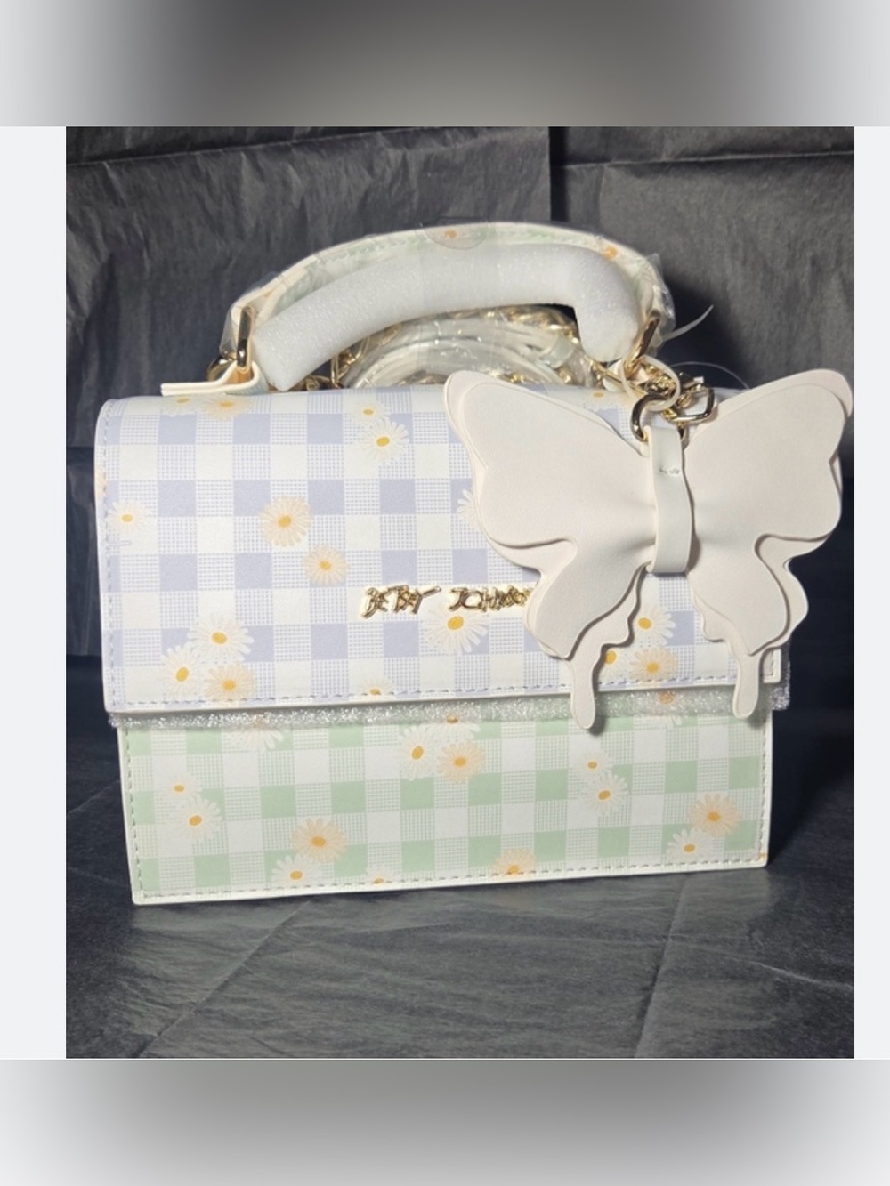 NWT Betsey Johnson top handle Crossbody bag. 💙💚